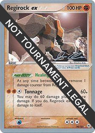 Regirock ex - 2006 (Jason Klaczynski) 098  - Ultra Rare