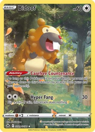 Bidoof GG29  - Holofoil - Ultra Rare