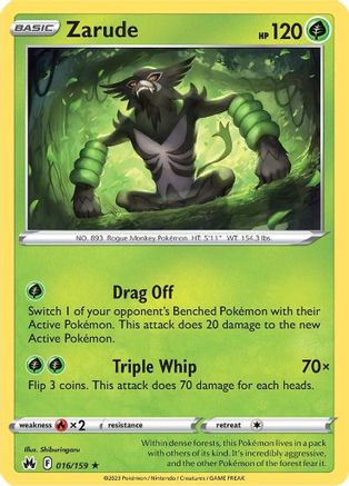 Zarude 016  - Holofoil - Holo Rare