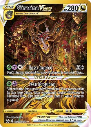 Giratina VSTAR (Secret) GG69  - Holofoil - Secret Rare