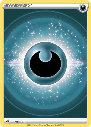 Énergie des ténèbres (158/159) (Texture Full Art) [Épée et bouclier : Crown Zenith] 