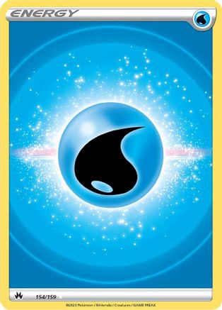 Water Energy (Texture Full Art) 154  - Holofoil - Ultra Rare