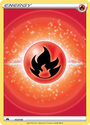 Fire Energy (Texture Full Art) 153  - Holofoil - Ultra Rare