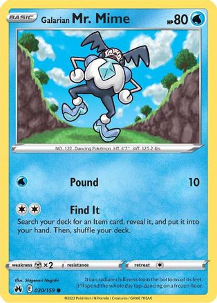 Galarian Mr. Mime 030  - Common