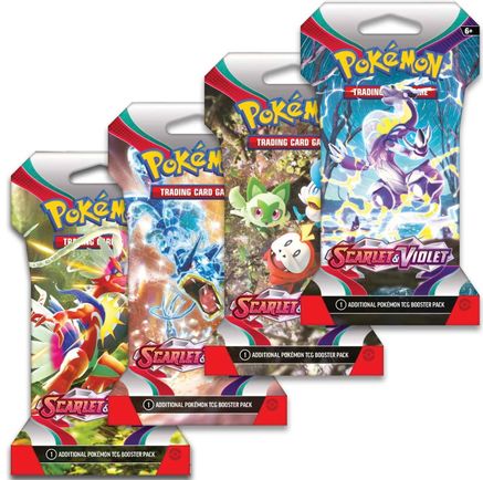 Scarlet & Violet Sleeved Booster Pack Art Bundle [Set of 4]  - null