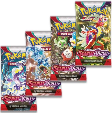 Scarlet & Violet Booster Pack Art Bundle [Set of 4]  - null