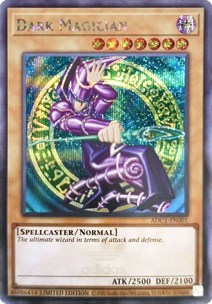Dark Magician (Adidas Exclusive) (ADC1-EN001) - Prismatic Secret Rare