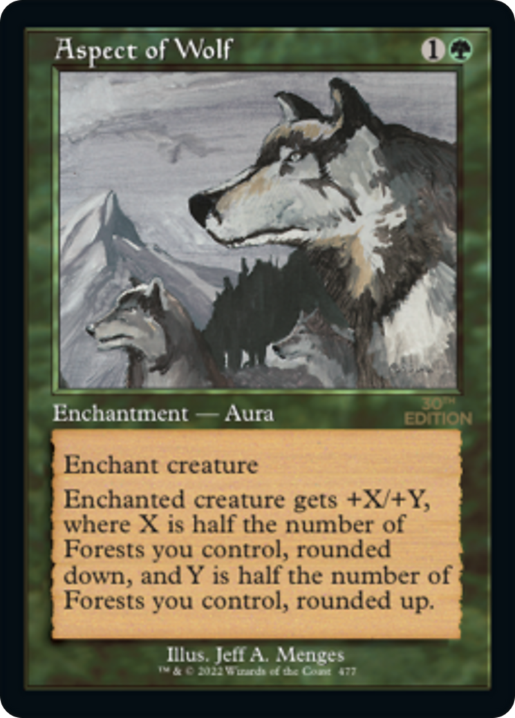 Aspect du loup (rétro) [édition 30e anniversaire] 