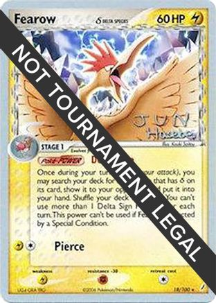 Fearow (Delta Species) - 2007 (Jun Hasebe) 018  - Rare