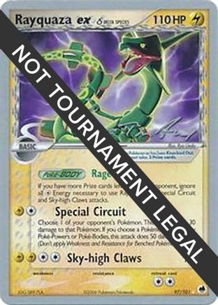 Rayquaza ex (97/101) (Espèces Delta) (Ascension Légendaire - Tom Roos) [Championnats du Monde 2007] 