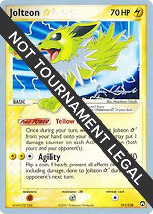 Jolteon Star (101/108) (Psychic Lock - Jason Klaczynski) [Championnats du monde 2008] 
