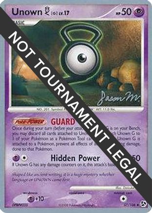 Unown [G] - 2009 (Jason Martinez) 057  - Uncommon