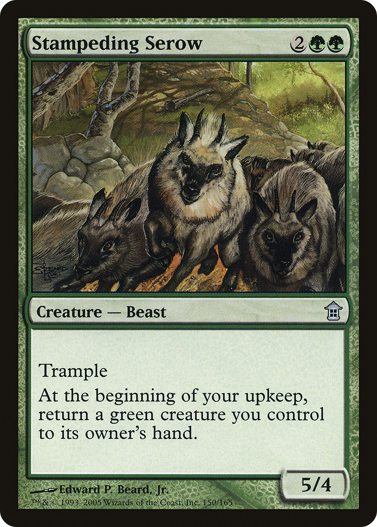 Stampeding Serow (SOK-150) - Saviors of Kamigawa Foil
