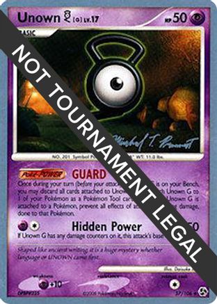Unown G LV.17 (57/106) (Boltevoir - Michael Pramawat) [Championnats du Monde 2010] 