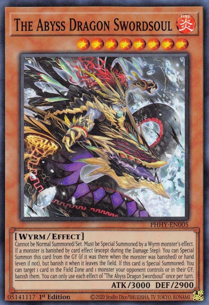 The Abyss Dragon Swordsoul (PHHY-EN005) - Super Rare