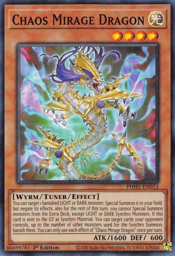 Dragon Mirage du Chaos [PHHY-EN013] Super Rare 