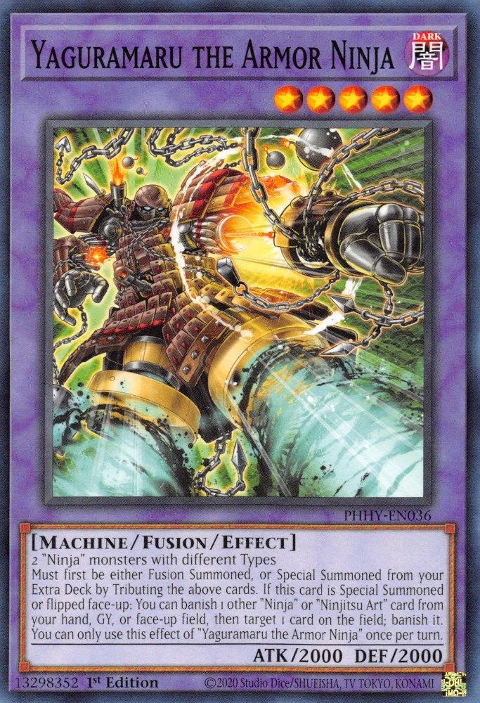 Yaguramaru the Armor Ninja (PHHY-EN036) - Common