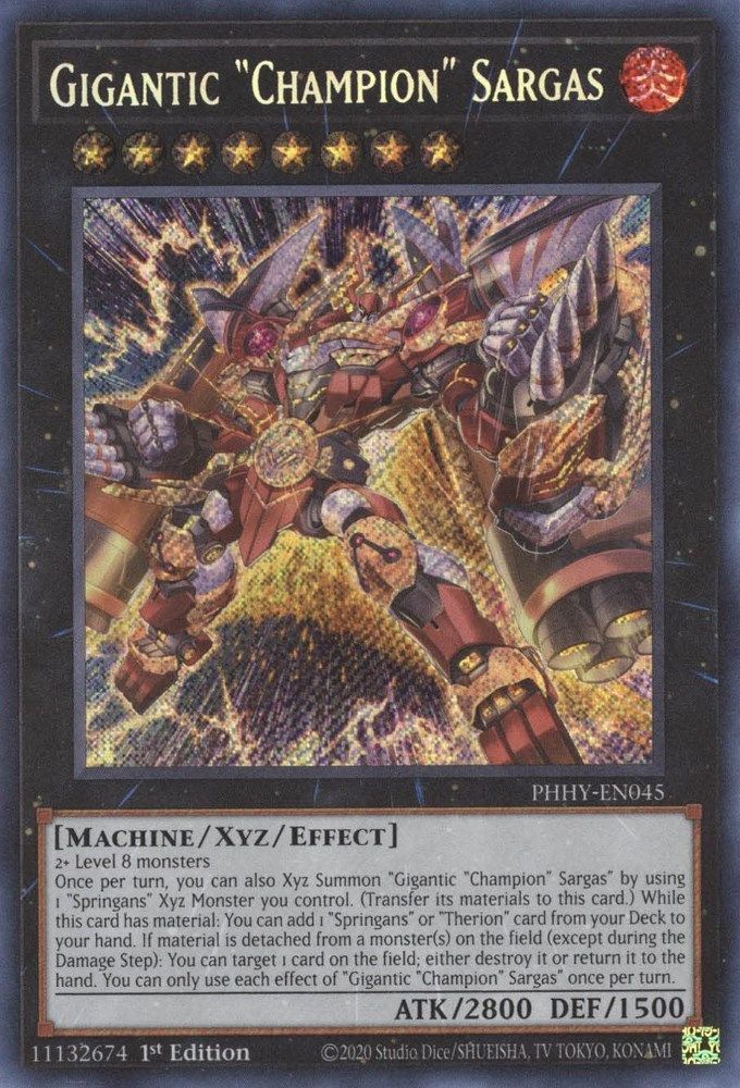 Sargas « Champion » gigantesque [PHHY-EN045] Secret Rare 