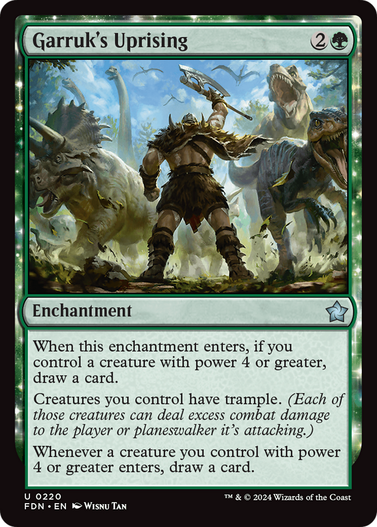 Garruk's Uprising (FDN-220) - Foundations: (enchantment)