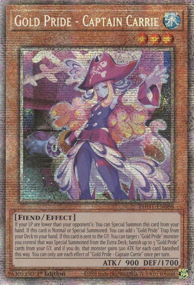 Gold Pride - Captain Carrie (Starlight Rare) (PHHY-EN088) - Starlight Rare