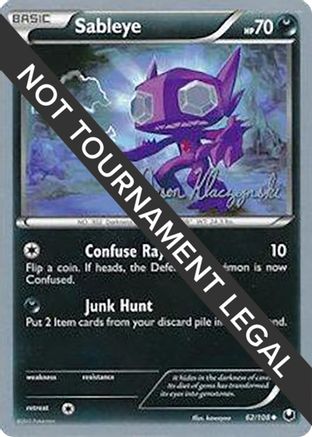 Sableye - 2013 (Jason Klaczynski) 062  - Uncommon