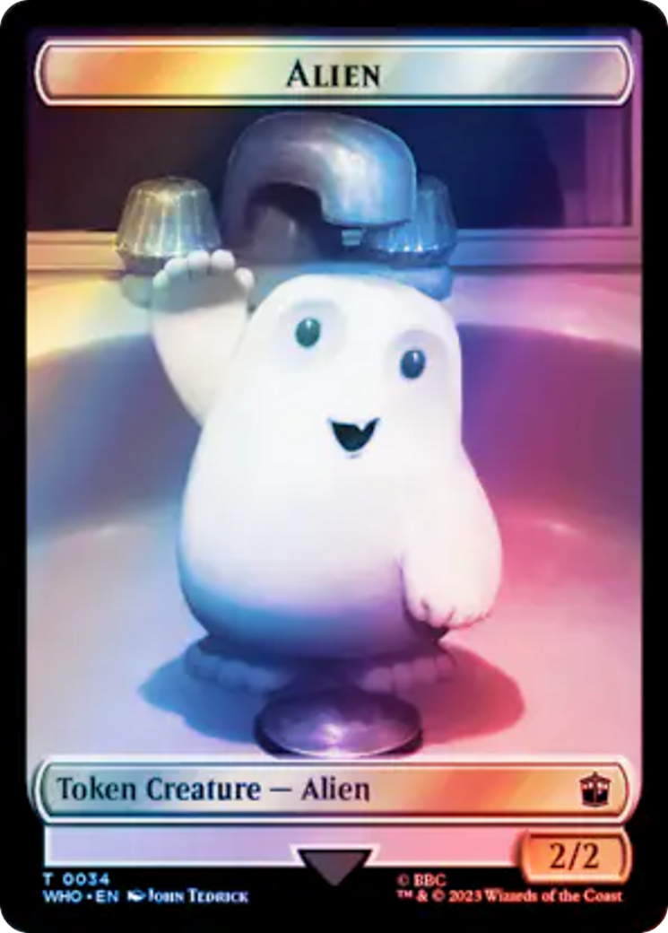 Alien // Jeton double face d'insecte extraterrestre (Surge Foil) [Doctor Who Tokens] 