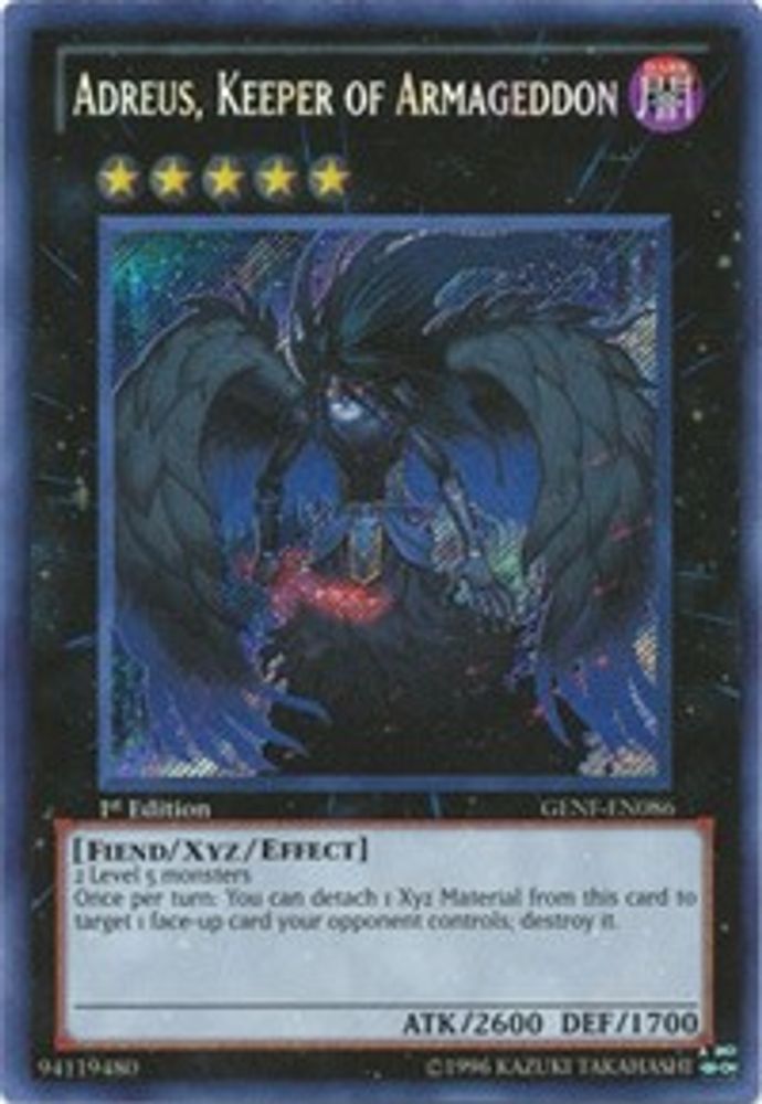 Adreus, Keeper of Armageddon (GENF-EN086) - Secret Rare