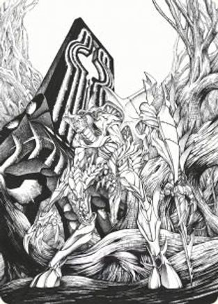 Lukka, Bound to Ruin Art Card (ASONE-079) - Art Series: Phyrexia: All Will Be One