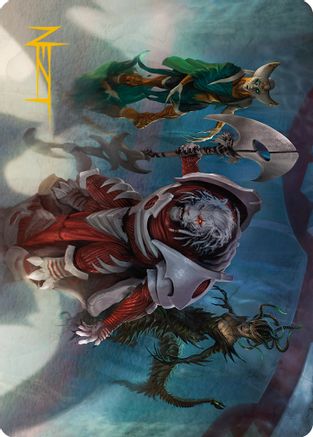 Norn's Decree Art Card (Gold-Stamped Signature) (ASONE-006) - Art Series: Phyrexia: All Will Be One