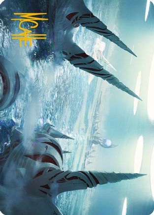 Seachrome Coast Art Card (Gold-Stamped Signature) (ASONE-061) - Art Series: Phyrexia: All Will Be One