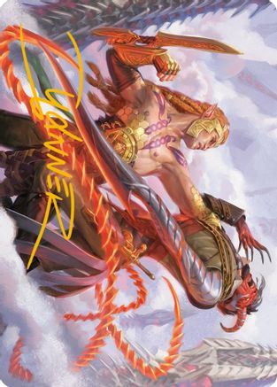 Tyvar's Stand Art Card (Gold-Stamped Signature) (ASONE-043) - Art Series: Phyrexia: All Will Be One