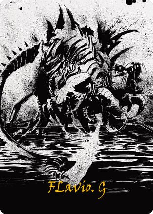 Karumonix, the Rat King Art Card (Gold-Stamped Signature) (ASONE-070) - Art Series: Phyrexia: All Will Be One