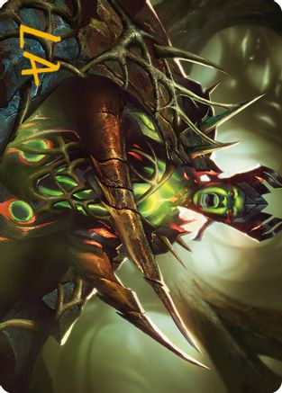 Maze's Mantle Art Card (Gold-Stamped Signature) (ASONE-040) - Art Series: Phyrexia: All Will Be One