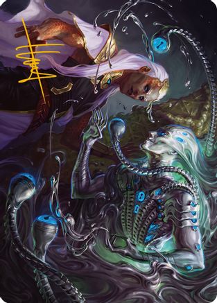 Mirage Mockery Art Card (Gold-Stamped Signature) (ASONE-017) - Art Series: Phyrexia: All Will Be One