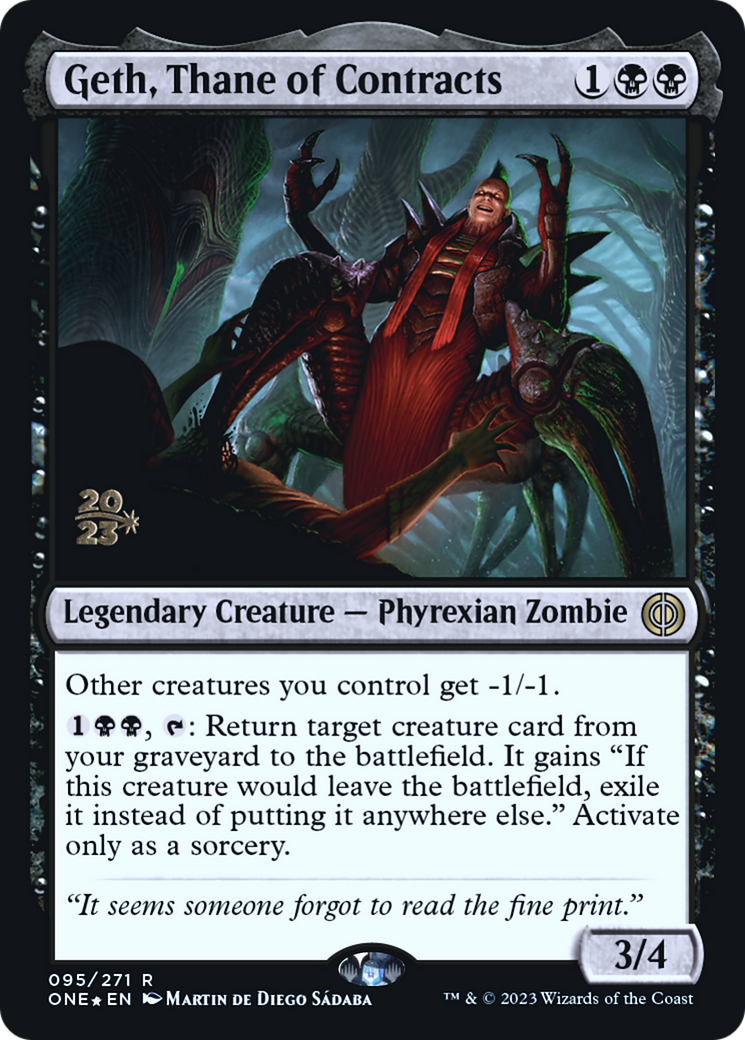 Geth, Thane des Contrats [Phyrexia : All Will Be One Promos Avant-première] 