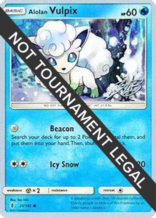 Alolan Vulpix - 2017 (Zachary Bokhari) 021  - Common