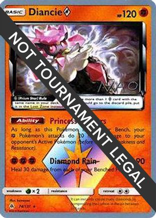Diancie Prism Star - 2018 (Naohito Inoue) 074  - Prism Rare