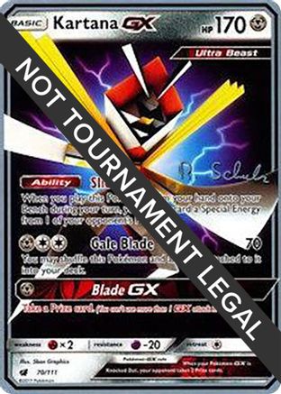 Kartana GX (70/111) (Carte de victoire - Robin Schulz) [Championnats du monde 2018] 