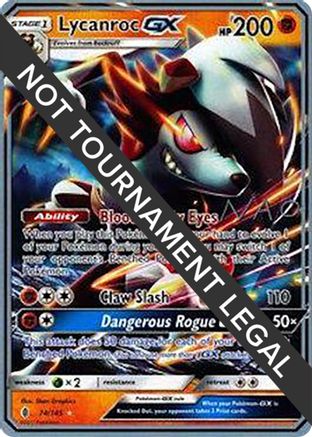 Lycanroc GX (74/145) (Buzzroc - Naohito Inoue) [Championnats du Monde 2018] 