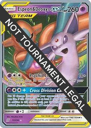 Espeon &amp; Deoxys GX (72/236) (Perfection - Henry Brand) [Championnats du Monde 2019] 