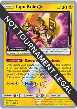 Tapu Koko Prism Star - 2019 (Haruki Miyamoto) 051  - Prism Rare