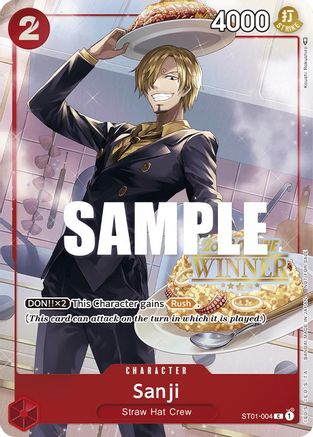 Sanji (Online Regional 2023) [Winner] (ST01-004) - Promo