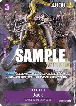 Jack (Online Regional 2023) [Winner] (ST04-008) - Promo