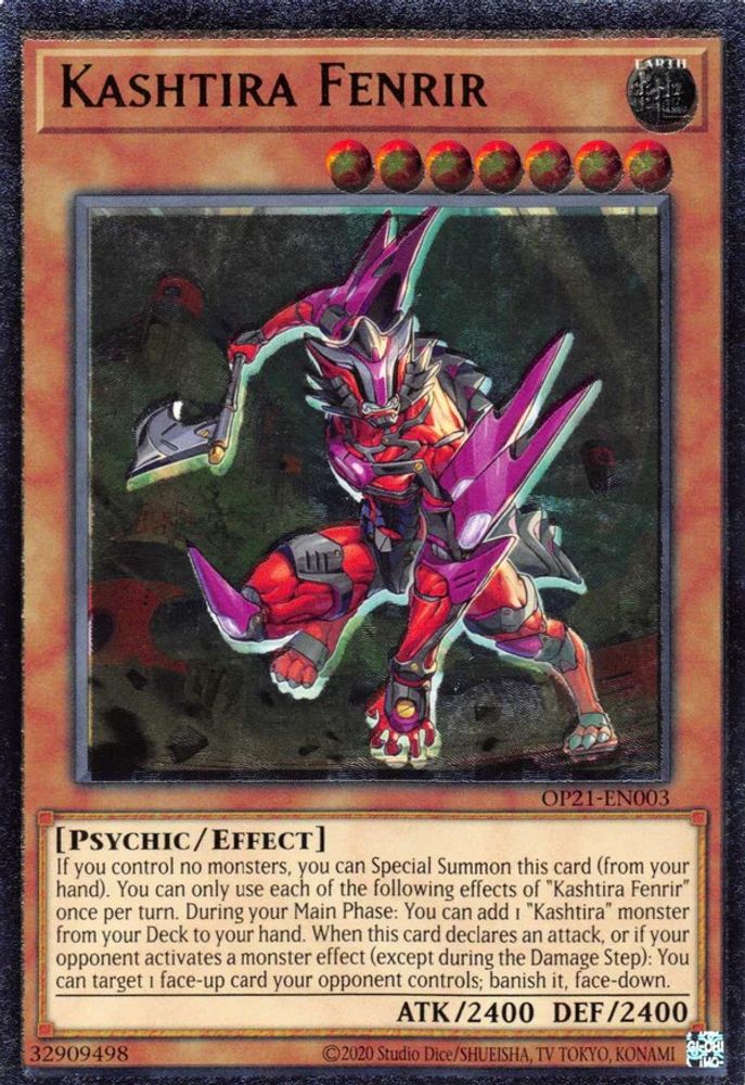 Kashtira Fenrir (UTR) (OP21-EN003) - Ultimate Rare