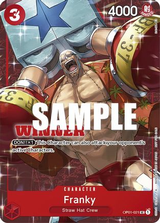 Franky (Tournament Pack Vol. 2) [Winner] (OP01-021) - Promo