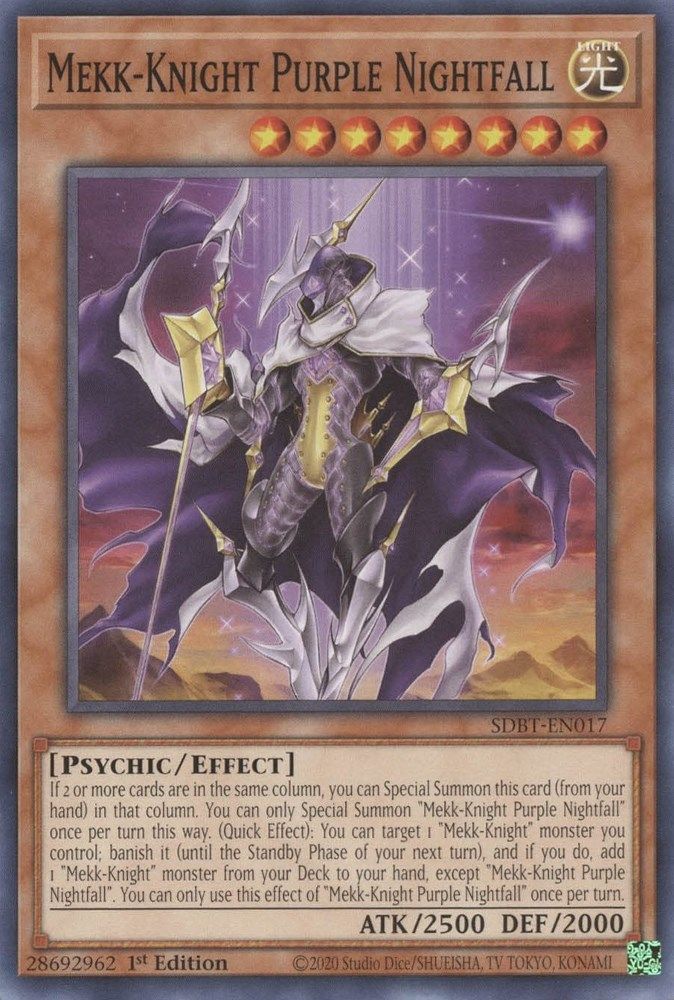 Mekk-Knight Purple Nightfall (SDBT-EN017) - Common