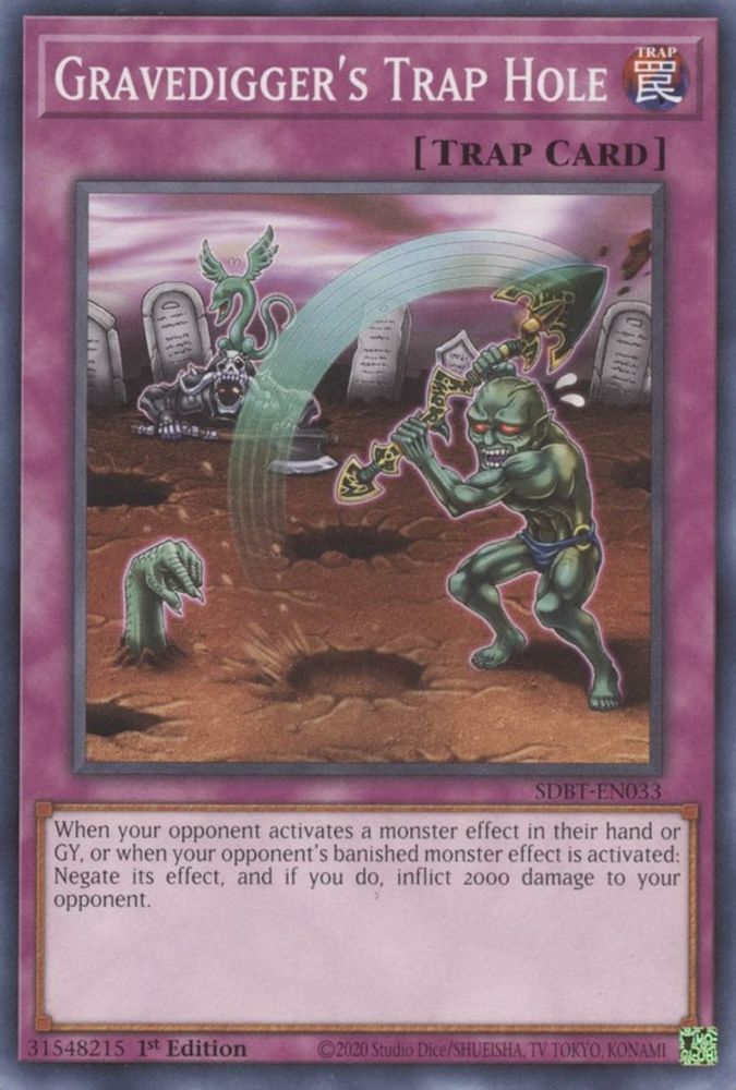 Gravedigger's Trap Hole (SDBT-EN033) - Common