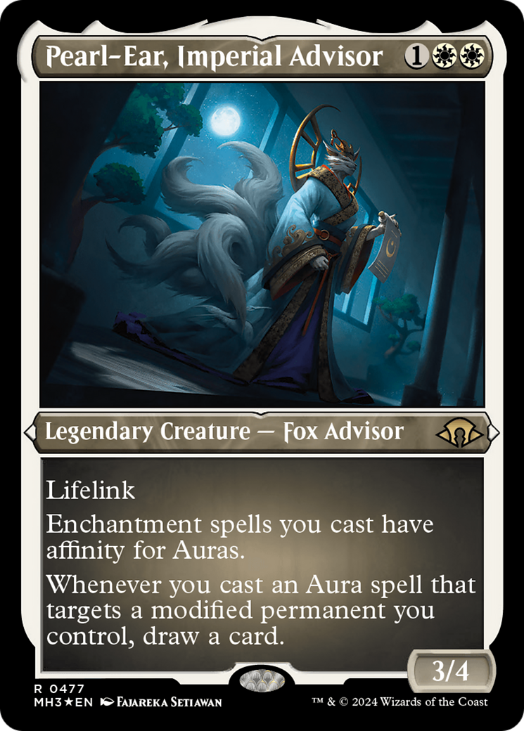 Pearl-Ear, conseiller impérial (feuille gravée) [Modern Horizons 3] 