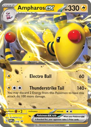 Ampharos ex 016  - Holofoil - Promo