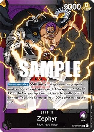 Zephyr (OP02-072) - Leader